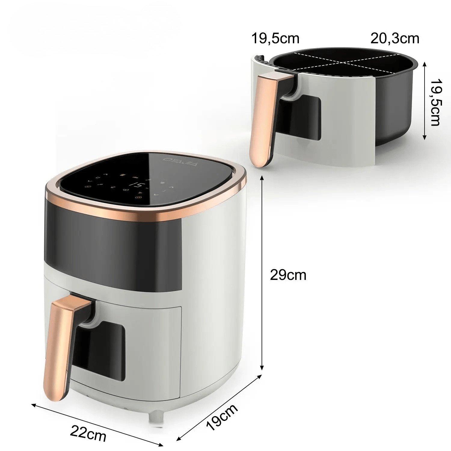 Air Fryer Premium 6L con ventana de visualización - Sweet Casa