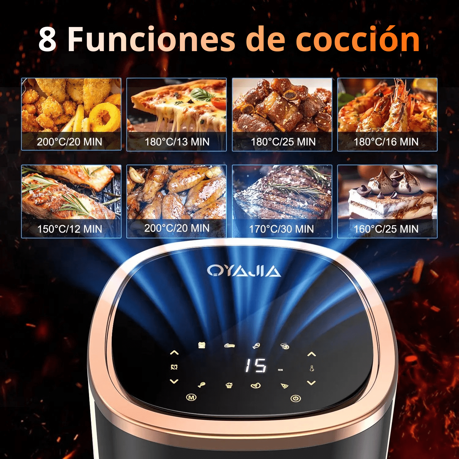 Air Fryer Premium 6L con ventana de visualización - Sweet Casa