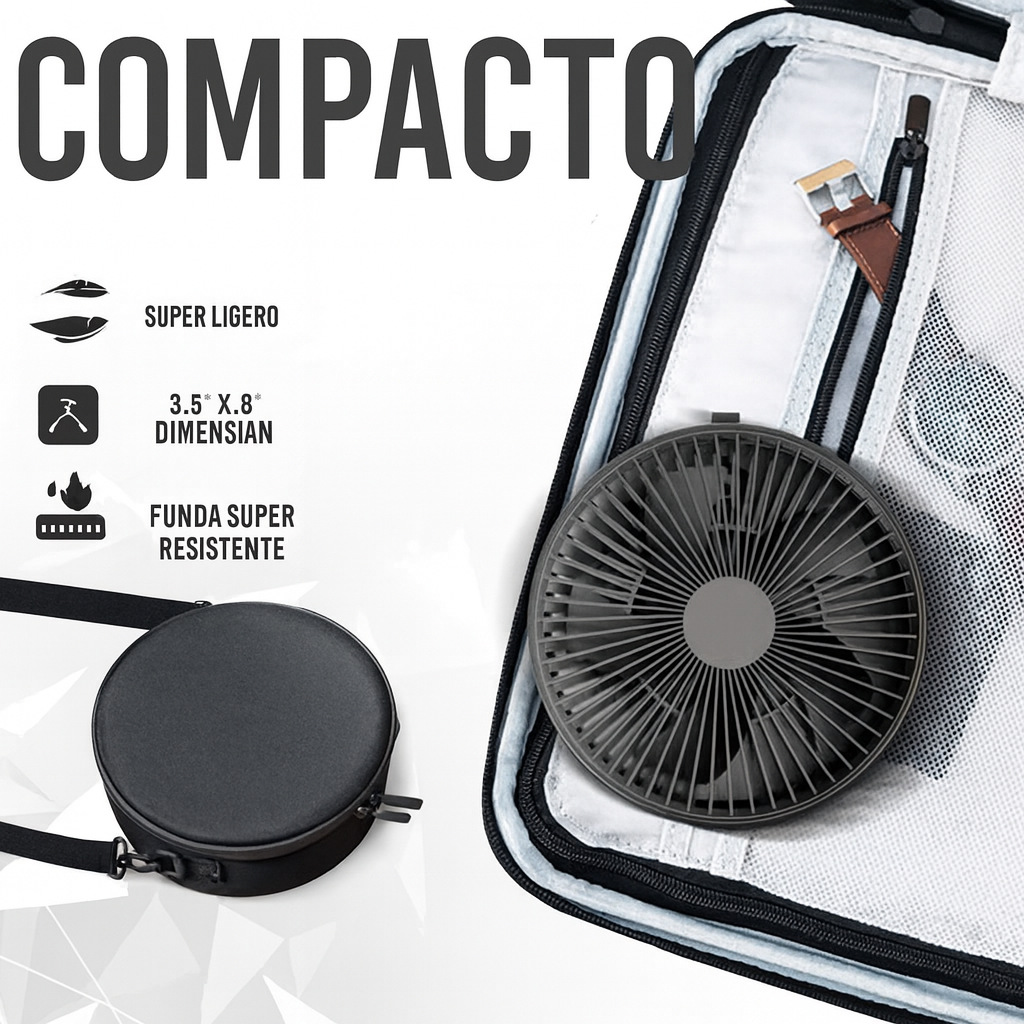 Ventilador portátil inteligente