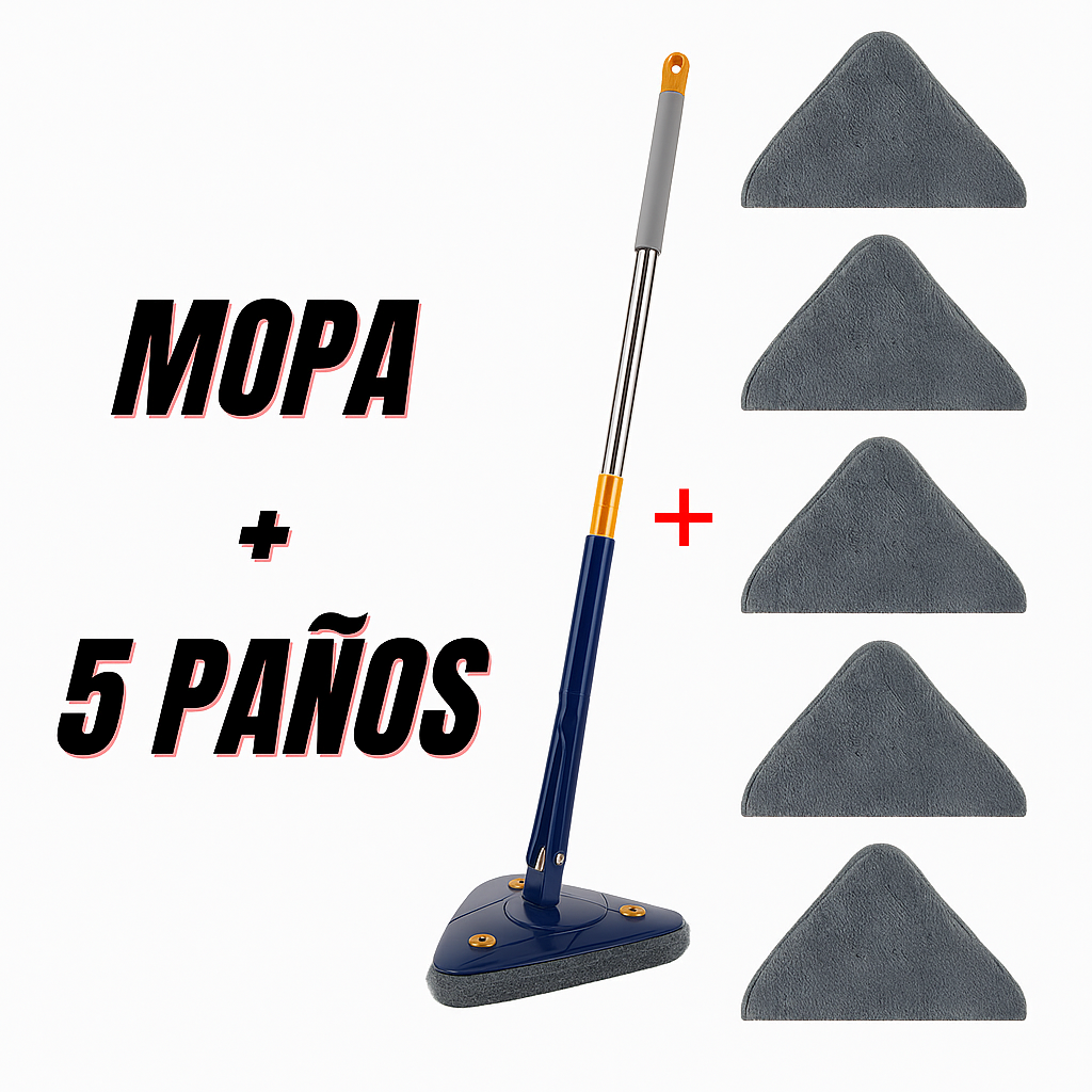 Mopa de limpieza giratoria 360°